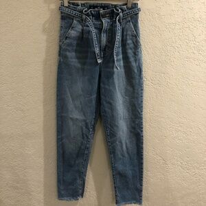 Hollister Ultra High Rise Paper Bag Mom Jean